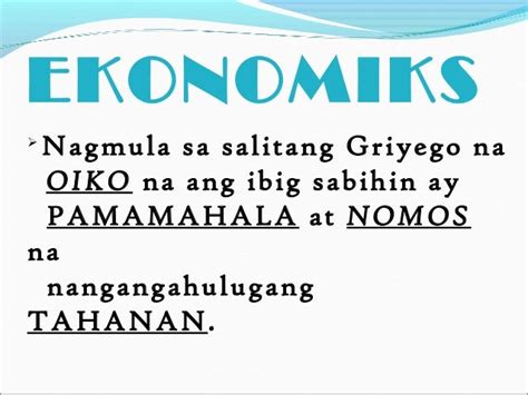 ano ang ekonomiks grade 9|Araling Panlipunan 9 Unang Markahan .